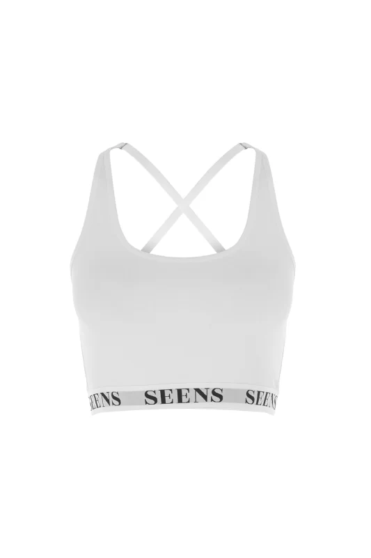 Aurline Beyaz Bralet