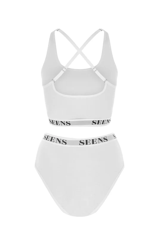 Aurline Bralet & Ephyra Basic Külot Beyaz Takım
