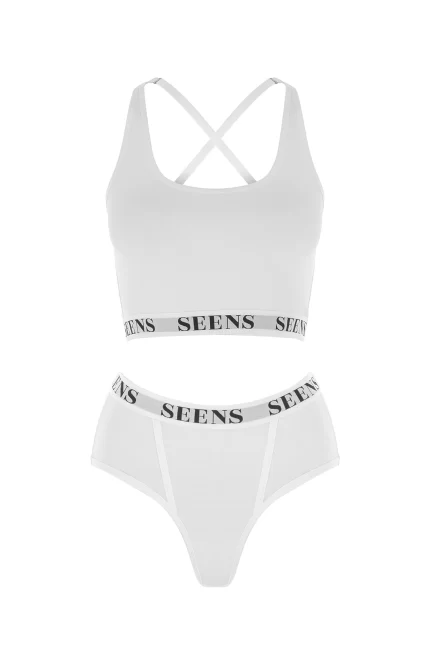 Aurline Bralet & Ephyra Basic Külot Beyaz Takım