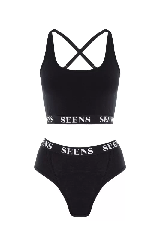 Aurline Bralet & Ephyra Basic Külot Siyah Takım