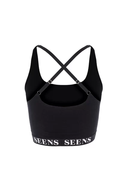 Aurline Siyah Basic Bralet