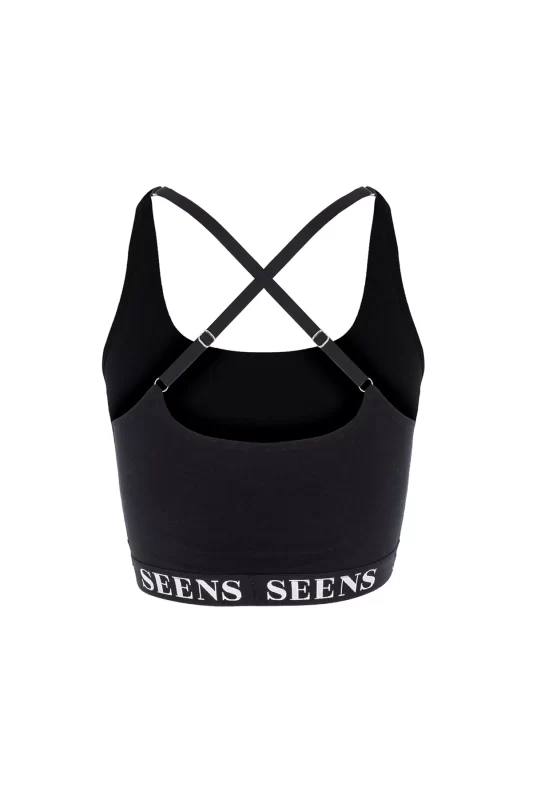 Aurline Siyah Basic Bralet