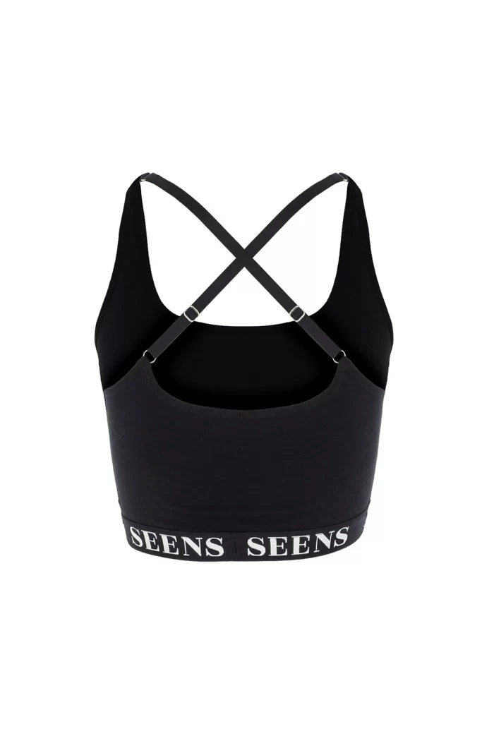 Aurline Siyah Basic Bralet