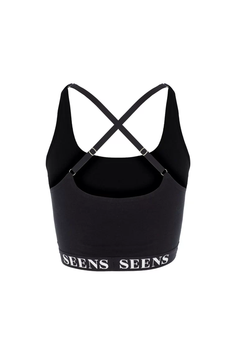 Aurline Siyah Basic Bralet