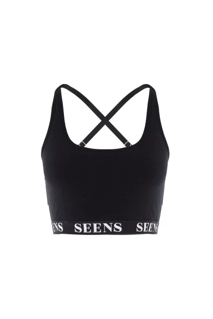 Aurline Siyah Basic Bralet