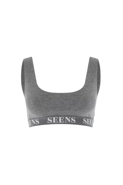 Unicus Gri Crop Top