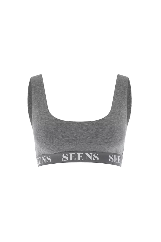 Unicus Gri Crop Top