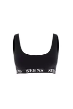 Unicus Siyah Crop Top