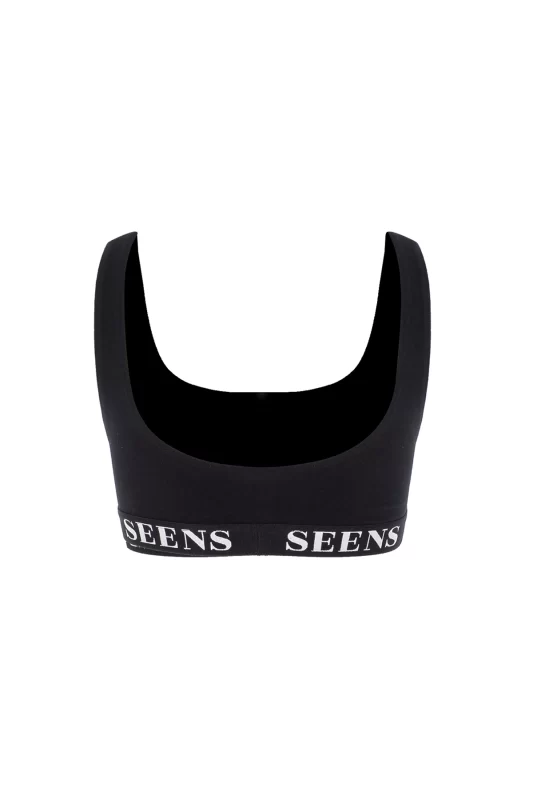 Unicus Siyah Crop Top
