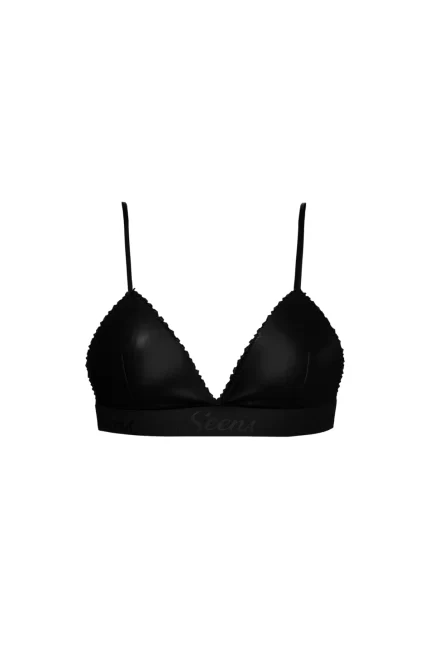Clytia Siyah Saten Bralet